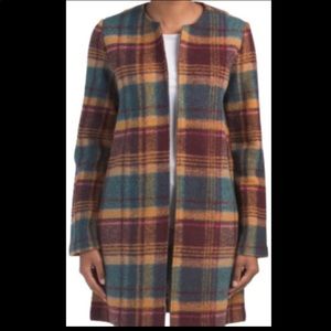 Rachel Zoe plaid Jacket/ Sweater